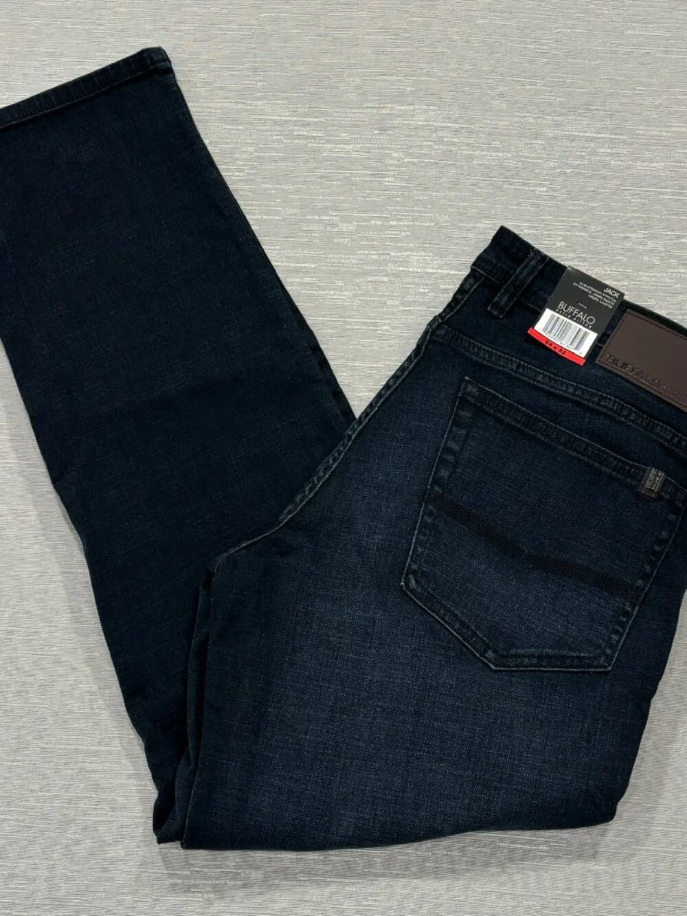Buffalo David Bitton Jack Jeans Mens 34 x 32 Slim Fit Straight Dark Wash Denim - Picture 4 of 14